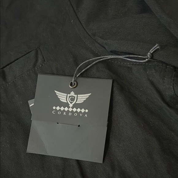 Cordova Casual Black Button Down Shirt with Classic Collar - Picture 2 of 11